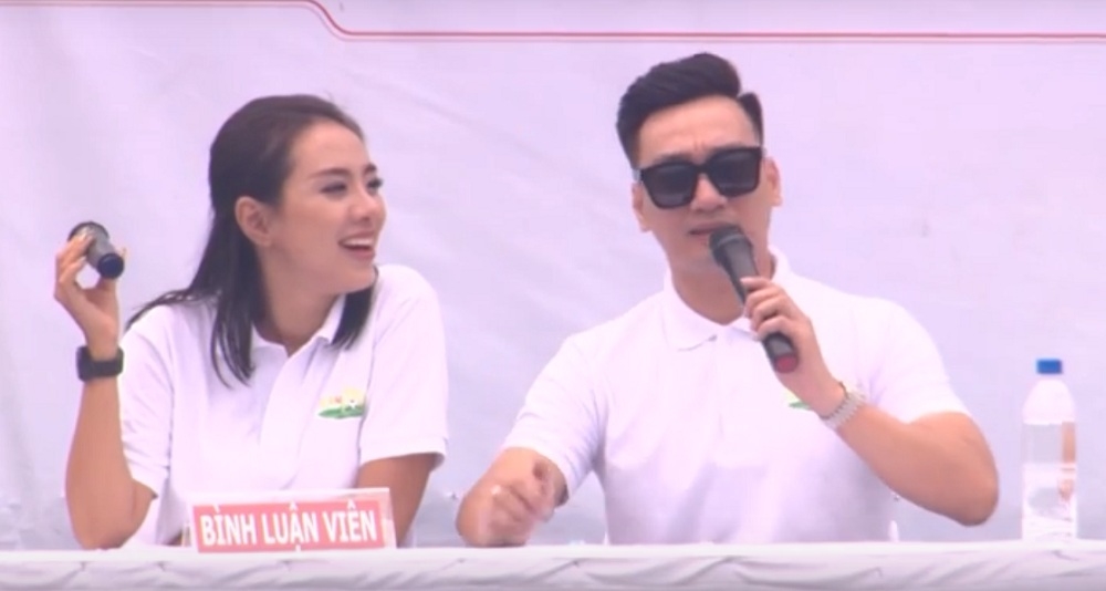Miko Lan Trinh và MC Thành Trung tung hứng ăn ý trong vai trò bình luận viên