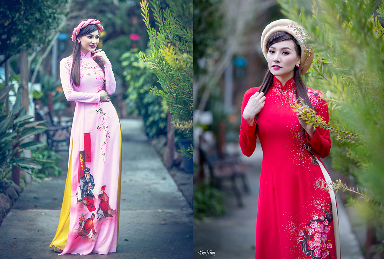 Hoa hậu Bảo Hân khoe dáng Xuân yêu kiều trong tà Áo Dài truyền thống