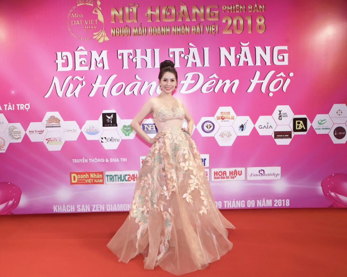 Cầm Thị Kiều Dung nổi bật trong đêm thi tài năng Nữ hoàng Doanh nhân đất Việt 2018