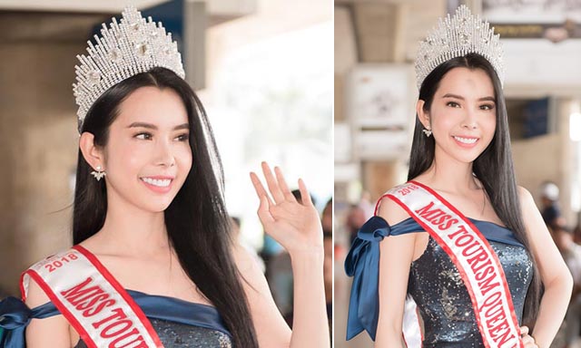 Huỳnh Vy đẹp rạng rỡ với vương miện Miss Tourism Queen Worldwide 2018