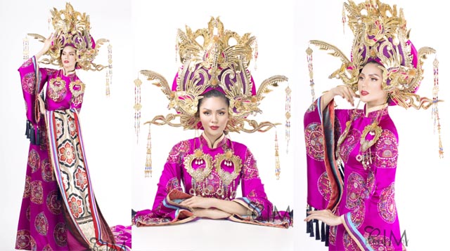 Hé lộ Quốc phục kiêu sa của Kim Nguyên tại Hoa hậu Châu Á 2018