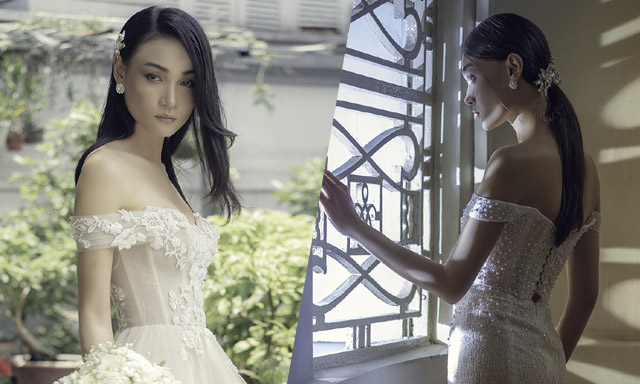 Thùy Trang Next Top hóa "nàng thơ" kiêu sa trong BST áo cưới của Eric Nguyễn