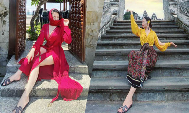 Á hậu Đỗ Minh Châu gây ấn tượng với phong cách thời trang tại Bali