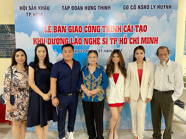 NSƯT Trịnh Kim Chi cùng gia đình cố NSND Lý Huỳnh tu sửa Viện dưỡng lão nghệ sĩ có nhà mới đón Tết