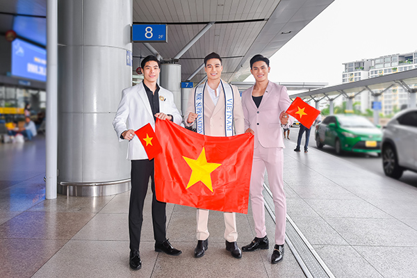Nam vương Phi Việt, Á vương Hữu Anh ra sân bay tiễn Đạt Kyo đi thi Mister Supranational 2022