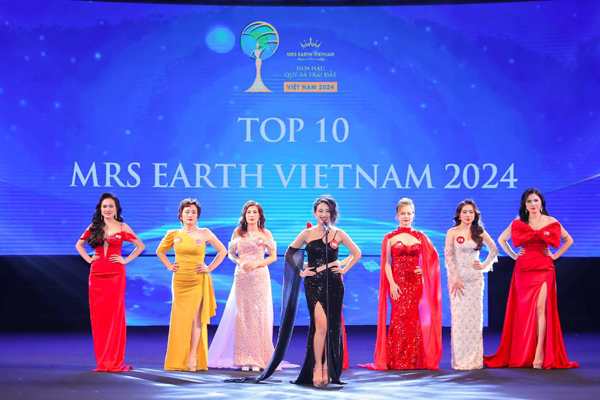 Hoa hậu Quý bà Trái đất Việt Nam 2024 gọi tên Vũ Thị Hoa 