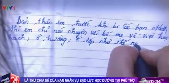 Tâm thư của nữ sinh Phú Thọ bị mất tiếng nói vì bạn đánh