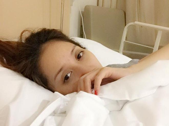 Khánh Thi nhập viện lúc nửa đêm vì động thai