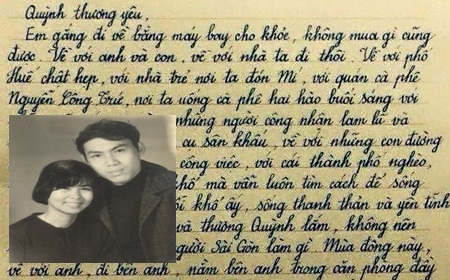Lá thư Lưu Quang Vũ gửi Xuân Quỳnh khiến cư dân mạng xúc động