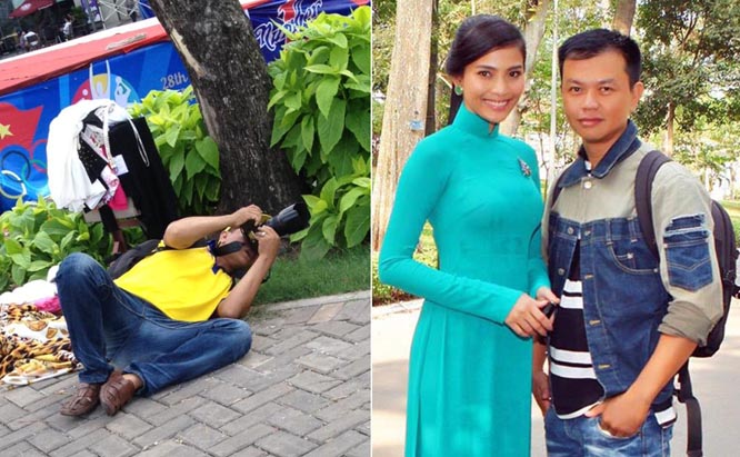 Khi nhiếp ảnh gia của các sao Việt tạo dáng “khó đỡ”