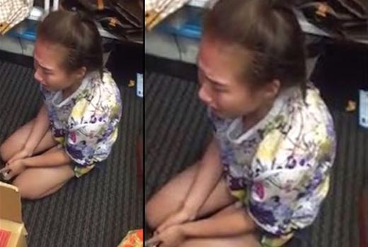 Hot girl ăn trộm ở TTTM quỳ lạy, dập đầu thảm thiết xin tha tội