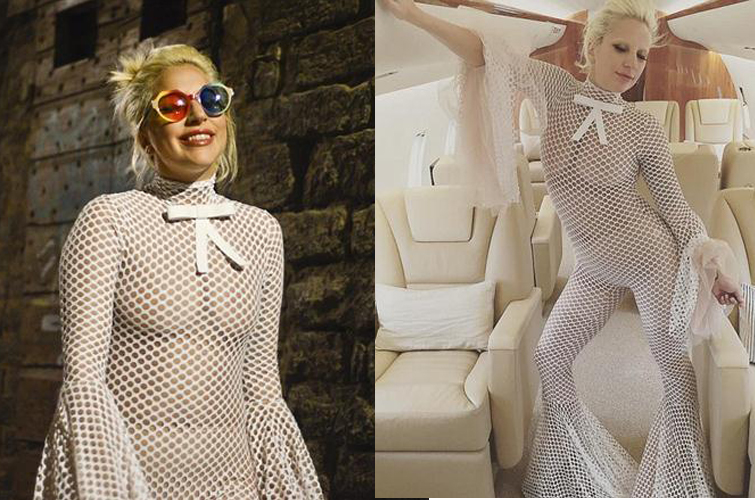 Lady Gaga lại mặc “lưới” ra đường