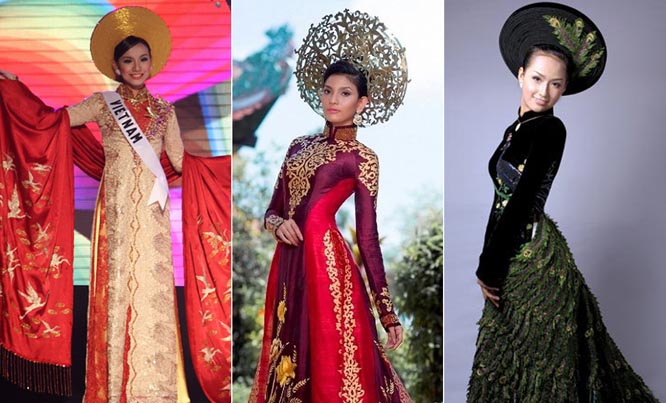 Những bộ áo dài Việt gây "choáng ngợp" thế giới