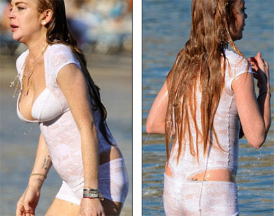 Kinh ngạc với thân hình xập xệ ở tuổi 29 của Lindsay Lohan