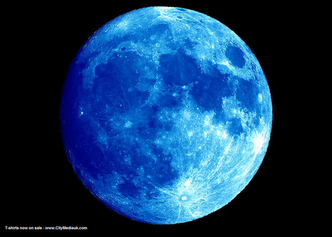Thực hư về chuyện mặt trăng có màu xanh