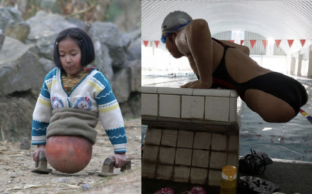 Cô gái không chân gây chấn động Trung Quốc bởi nghị lực sống phi thường
