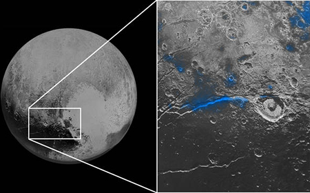 NASA vừa công bố Sao Diêm Vương có "bầu trời xanh" và nước dạng băng đá
