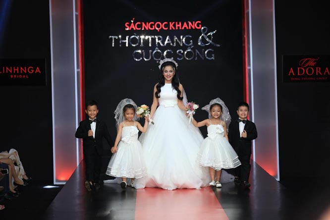 Việt Trinh rạng ngời váy cưới trong "Cảm Xúc Thu Đông"