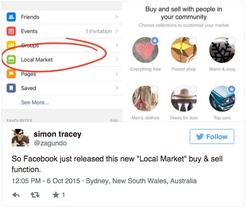 CEO Mark Zuckerberg bí mật mở “chợ” trên Facebook
