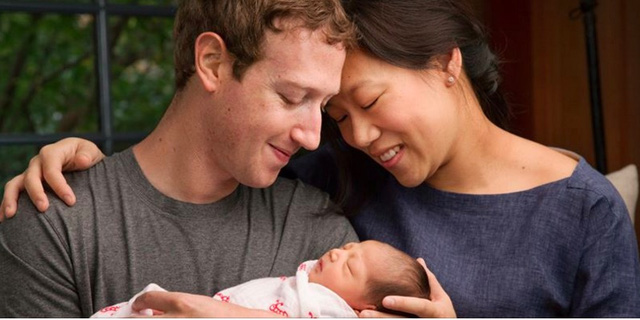 Mừng con gái ra đời, CEO Facebook hứa hiến tặng 99% số cổ phiếu