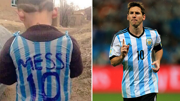 Messi hẹn gặp cậu bé nghèo lấy túi nilon làm áo đấu của thần tượng