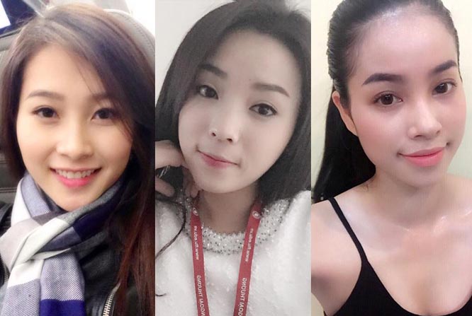 Cận cảnh mặt "mộc" xinh đẹp của 5 hoa hậu Việt