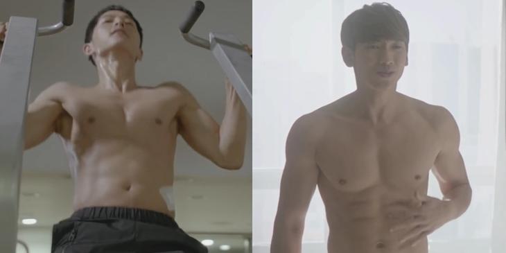 Vừa lên sóng, Song Joong Ki và Rain đã tích cực "khoe thân"