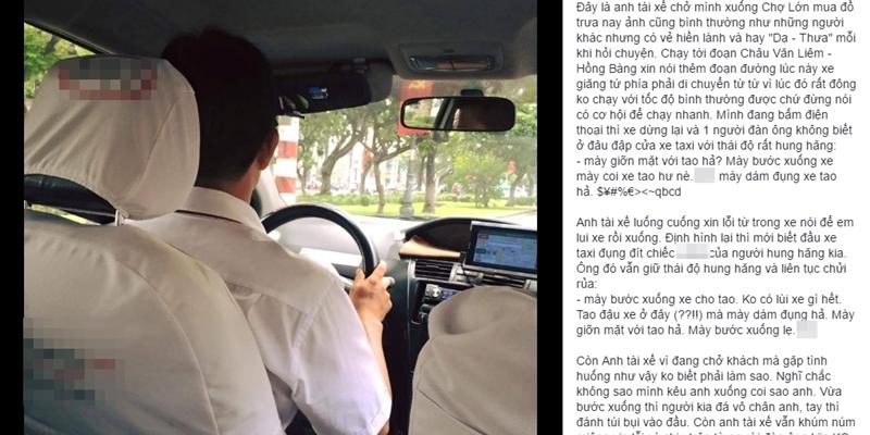 Câu chuyện va quẹt giữa anh taxi và người đi đường đáng để suy ngẫm