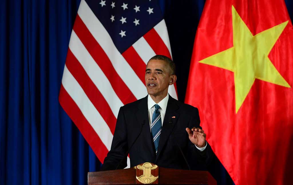 Buổi sáng tất bật của Tổng thống Mỹ tại Hà Nội