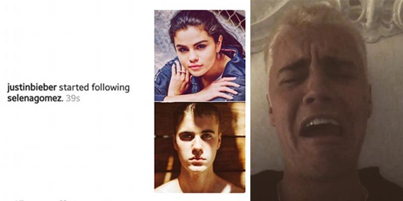 Fan hâm mộ sốt rần rần vì Justin Bieber "follow" Selena lúc nửa đêm