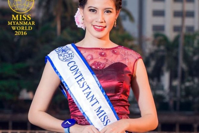 Thí sinh Hoa hậu Thế giới Myanmar 2016 đột tử ở tuổi 24
