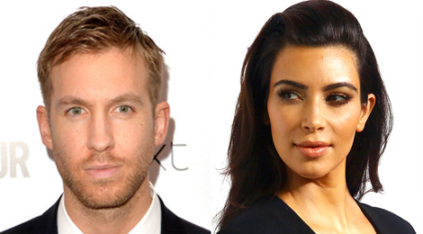 Calvin Harris thân mật với Kim Kardashian