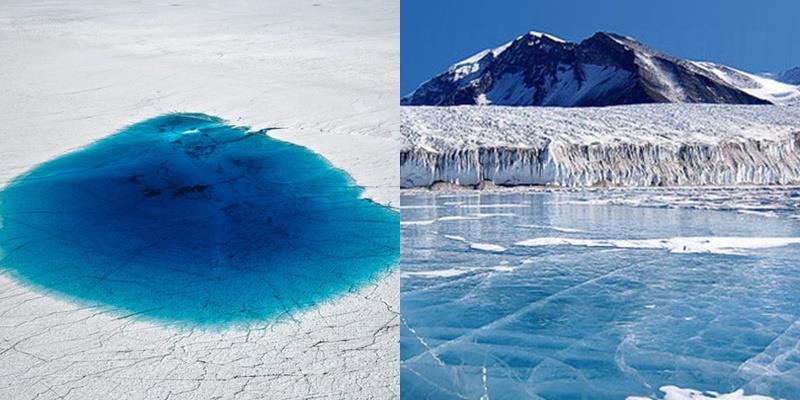 Xôn xao sự xuất hiện của vệt nước xanh đe dọa "xóa sổ" Nam Cực