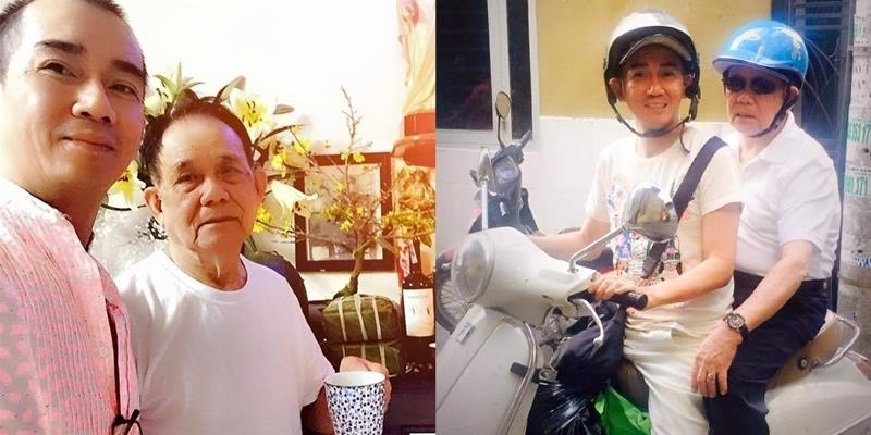 Những bức ảnh hiếm hoi của Minh Thuận bên người cha hơn 100 tuổi