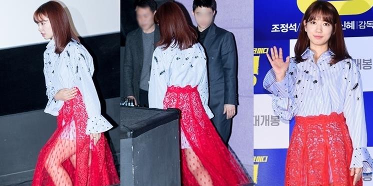 Park Shin Hye "gây sốt" với trang phục khó hiểu