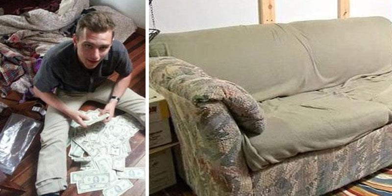 Bất ngờ tìm thấy gần 1 tỉ đồng trong chiếc ghế sofa cũ