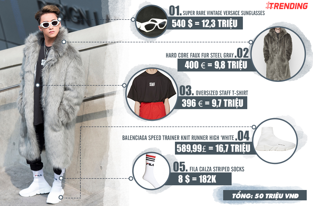 Trang phục của Sơn Tùng M-TP tại Seoul Fashion Week giá bao nhiêu?