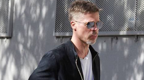 Brad Pitt trông gầy gò, già nua khó nhận ra
