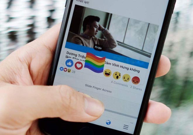Cách để có biểu tượng lá cờ LGBT đang gây sốt trên Facebook