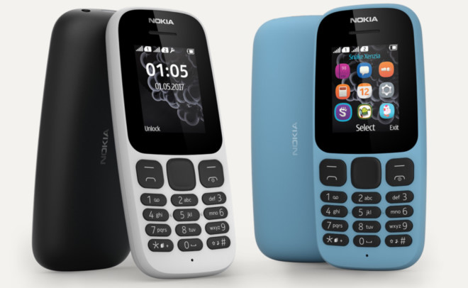 Điện thoại cục gạch Nokia 105, 130 giá từ 15 USD