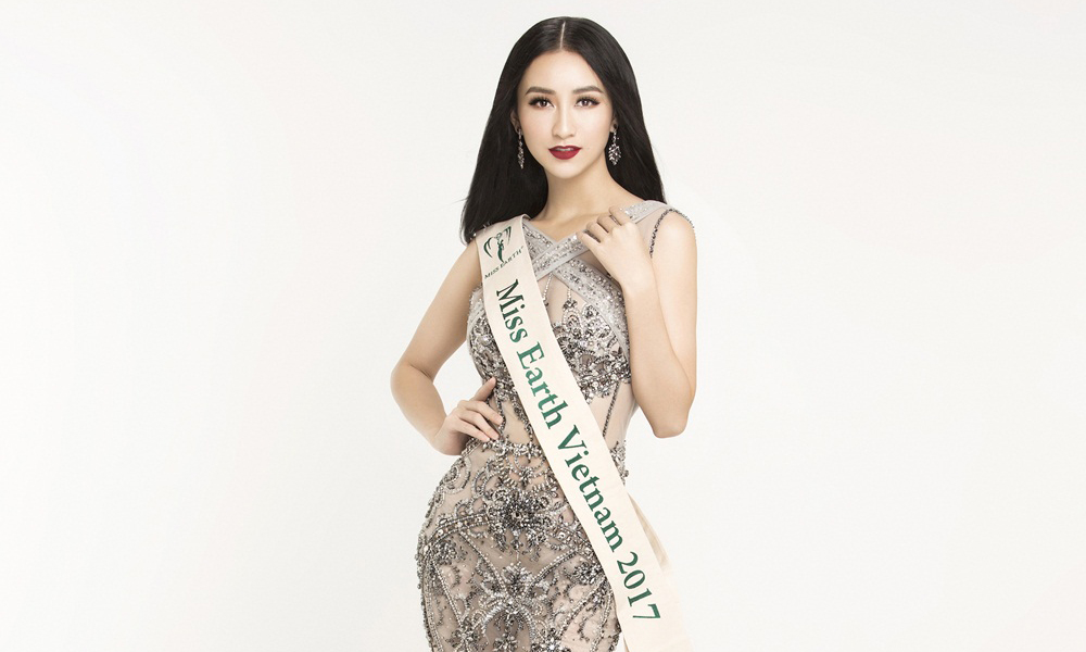 Người đẹp Hà Thu đi thi Hoa hậu Trái đất 2017