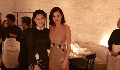 Cựu diễn viên Thuỷ Tiên dự tiệc thời trang cùng Selena Gomez