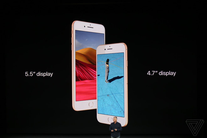 iPhone 8 và 8 Plus ra mắt: Mặt lưng kính, camera hoàn toàn mới