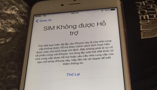 SIM ghép "thần thánh" 4G bị khóa trên iPhone tại VN