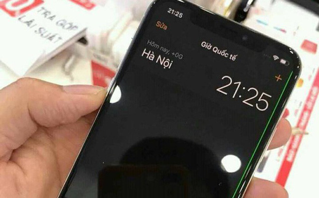 iPhone X đã gặp lỗi sọc xanh màn hình tại Việt Nam