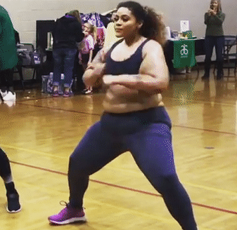 Màn nhảy mạnh mẽ của "nàng mập" 100 kg bỗng nổi tiếng trên mạng