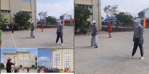 Dân mạng cười ngả nghiêng với trận thi đấu bóng chuyền “ninja" mở rộng