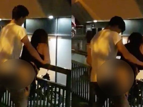 Chàng trai Singapore bị bắt vì "mây mưa" cùng bạn gái trên cầu đi bộ