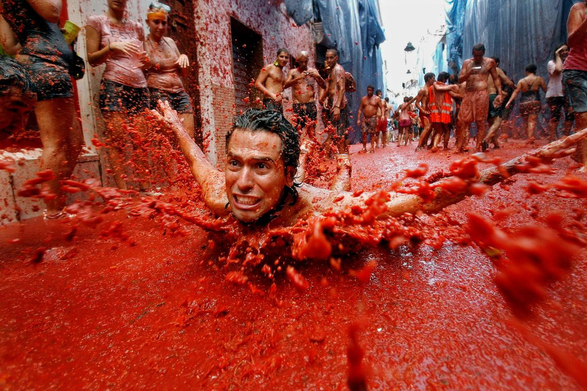 Lễ hội cà chua nhuộm đỏ Tây Ban Nha