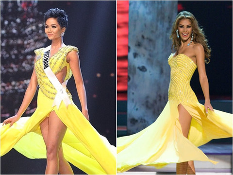 H'Hen Niê và màn hất váy lấy cảm hứng từ Hoa hậu Dayana Mendoza